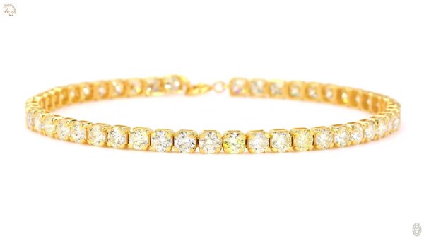 Eksklusivt Tennisarmbånd i 14K Guld – 4,49 ct Naturlige Diamanter