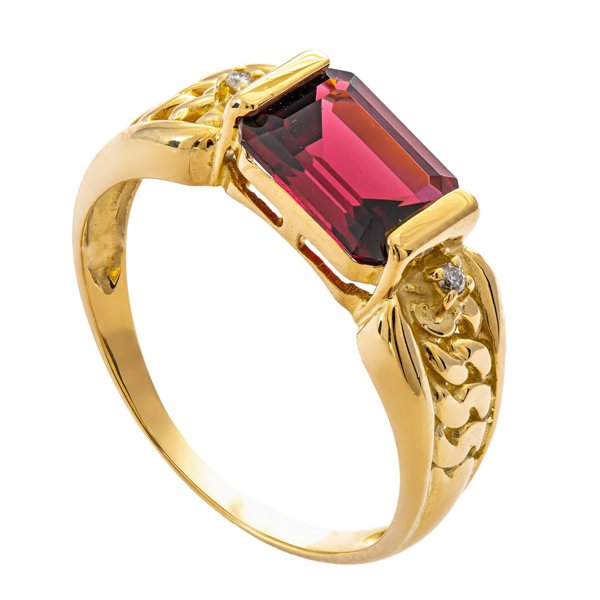 Elegant Granatring i Guld – 1,52 ct