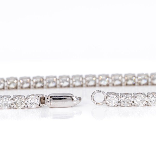Strålende Diamantarmbånd i 14K Hvidguld – 4,50 ct Naturlige Diamanter